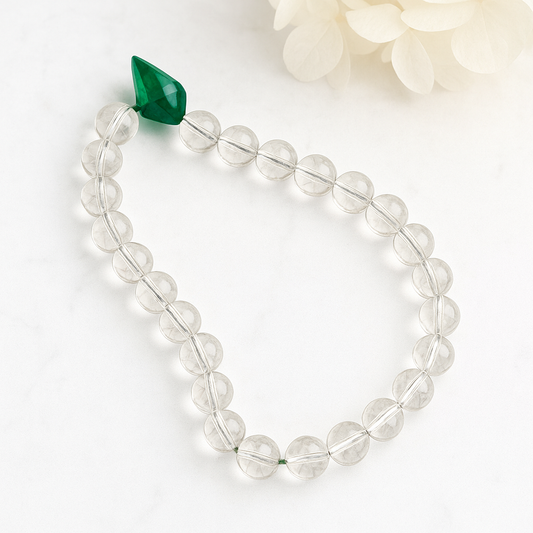 Halal Crystal Clear/Green Tasbih